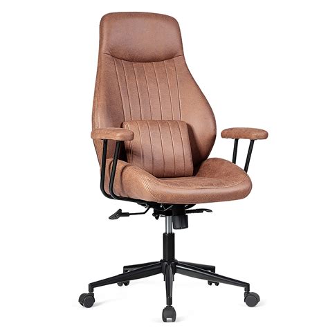 Costway Ergonomic High Back Office Task Chair Adjustable Suede Fabric W