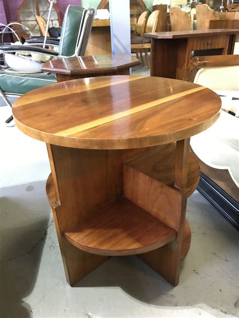 Original Art Deco Walnut Book table, great shape! || Cloud 9, Art Deco Furniture Sales