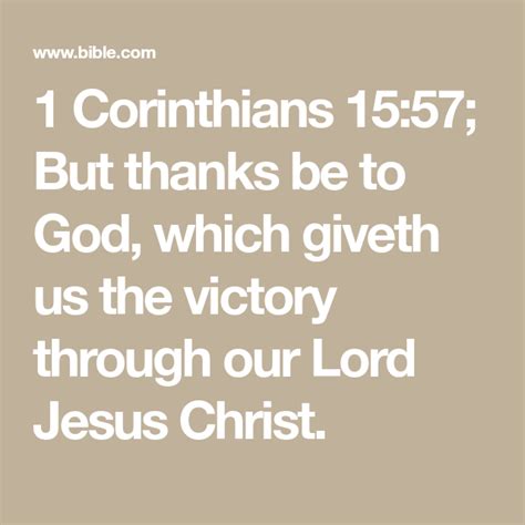 1 Corinthians 1557 But Thanks Be To God Which Giveth Us The Victory