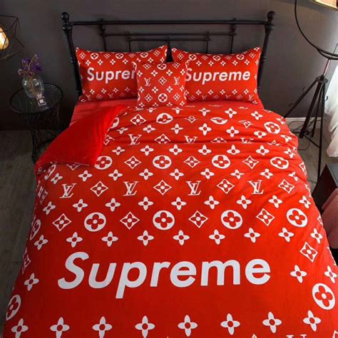High quality and cheap cartoon printed bedding sets for you. 2017 New Supreme Logo Bedding Set Pillowcases Crystal Fine ...