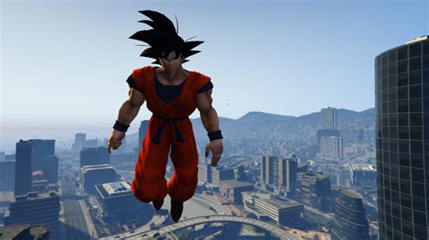 Gta v mostra seus três personagens. Dragon Ball Z Goku - Personnages pour GTA V sur GTA Modding