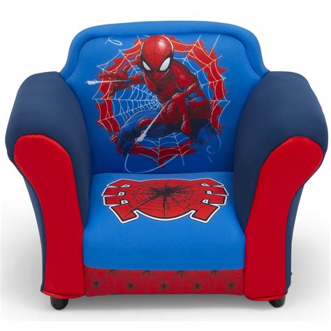 Marvel Spider Man Upholstered Chair With Sculpted Plastic Frame By