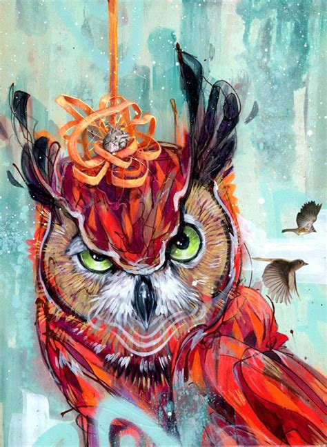 Owl Surreal Par Jon And David Swartz Owl Art Print Canvas Art Prints
