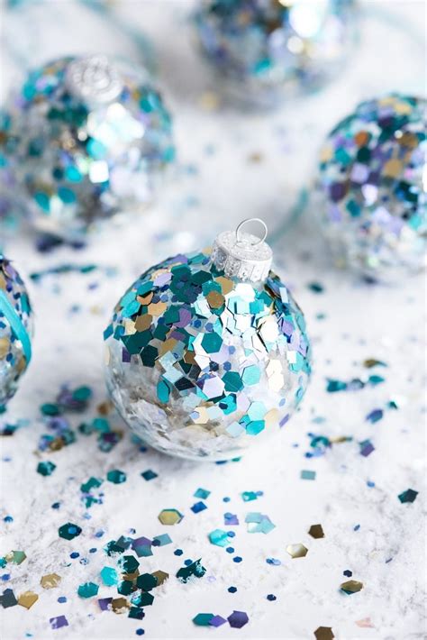 Diy Glitter Confetti Ornaments The Sweetest Occasion