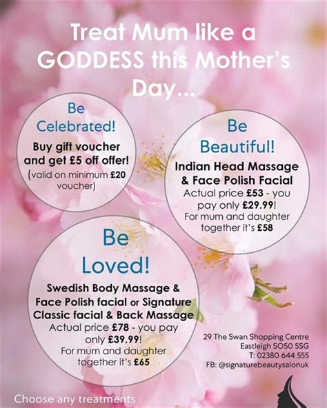 Mothers Day Offers At Signature Beauty Swan Shopping Centre