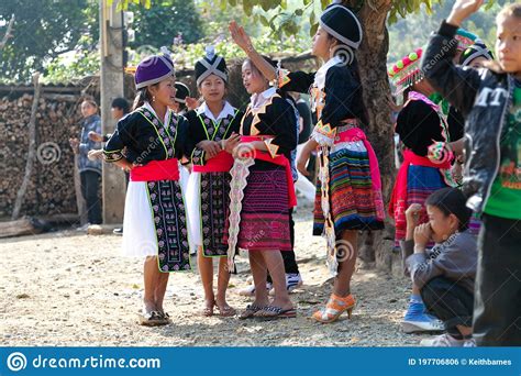 Luang Namtha Laos 12/24/2011 Hmong Children In Tribal Region Of ...
