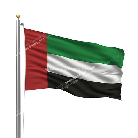 عکس با کیفیت تبلیغات پرچم امارات متحده عربی لایه باز طرح آماده Psd Eps
