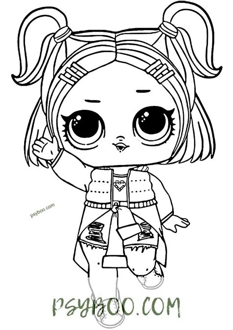 Lol Dolls With 2 Ponytails Coloring Page ⋆ Free Download And Print