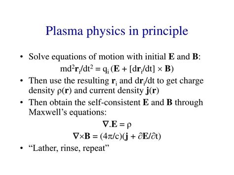 Ppt Basic Plasma Physics Principles Powerpoint Presentation Free