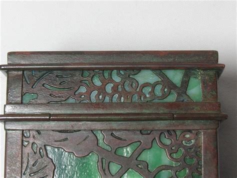 Two days to receive your mothers day gifts on time. Tiffany Studios, Grapevine Playing Card Box, Green Glass ...