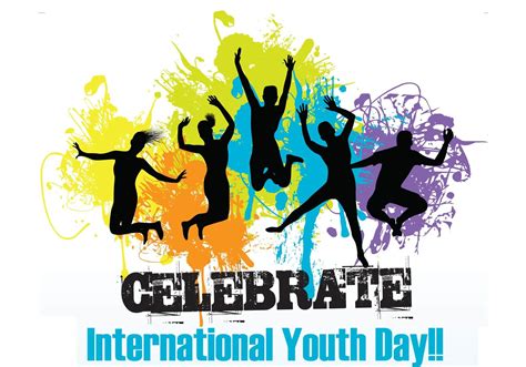 Happy International Youth Day Celebration Dance Wallpaper