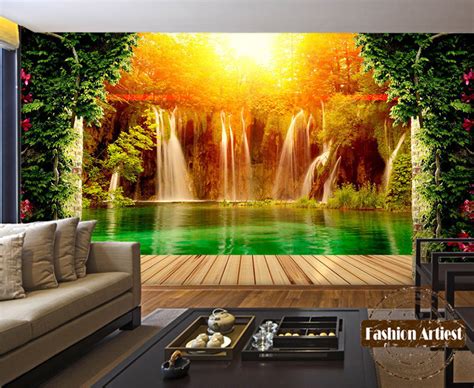 Buy Custom 3d Waterfall In Forest