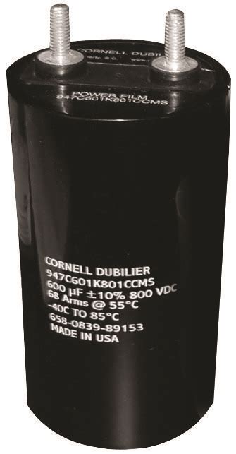 947c601k801ccms Cornell Dubilier Power Film Capacitor Metallized