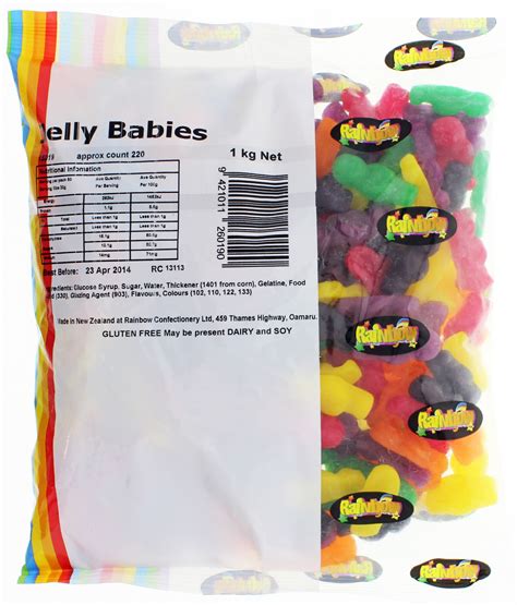 Rainbow Confectionery Jelly Babies Bulk Bag 1kg At Mighty Ape Nz