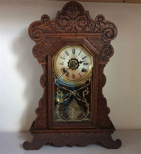 5 out of 5 stars. #Antique #gingerbread waterbury shelf clock, 8 day time ...