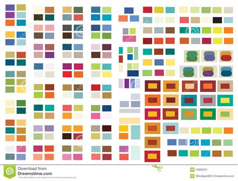 Print Or Web Color Combinations Stock Image Image