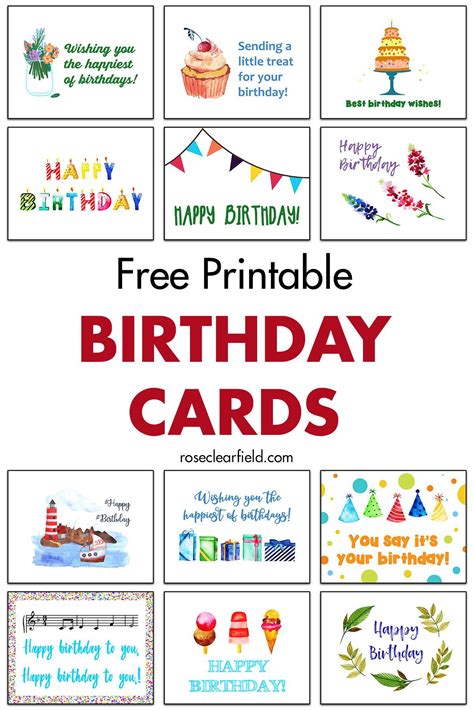 Free Printable Birthday Cards Free Printable Birthday Cards Happy