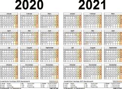Jetzt haben sie viele kostenlose januar kalender 2021 vorlagen, wählen sie die eine nach ihren bedarf oder arbeit anforderung. Zweijahreskalender 2020 & 2021 als PDF-Vorlagen zum Ausdrucken