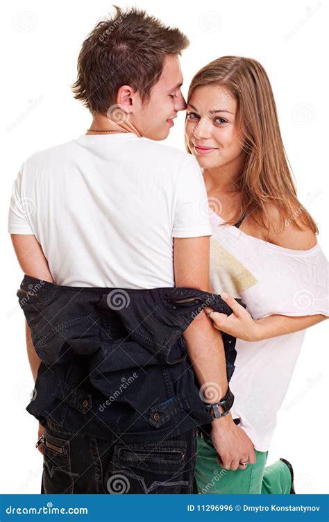 Pretty Girl Undressing Her Boyfriend Stock Photo Image Of Friendly Flirting
