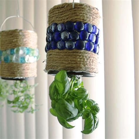 You Can Totally Make This Hanging Herb Garden With An Old Coffee Can