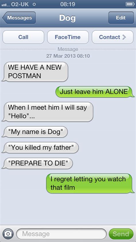 funniest text messages dogs  send    text page