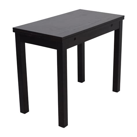 What other piece plays so many roles? 68% OFF - IKEA IKEA Extendable Black Table / Tables