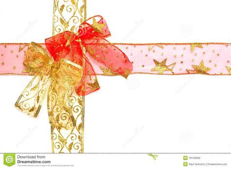 Red And Gold Ribbon Stock Photo Image Of Full Shiny 16140582
