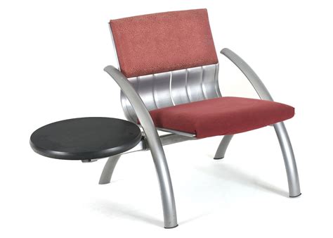 Modernist Lambda Chair With Attached Side Table Ebth