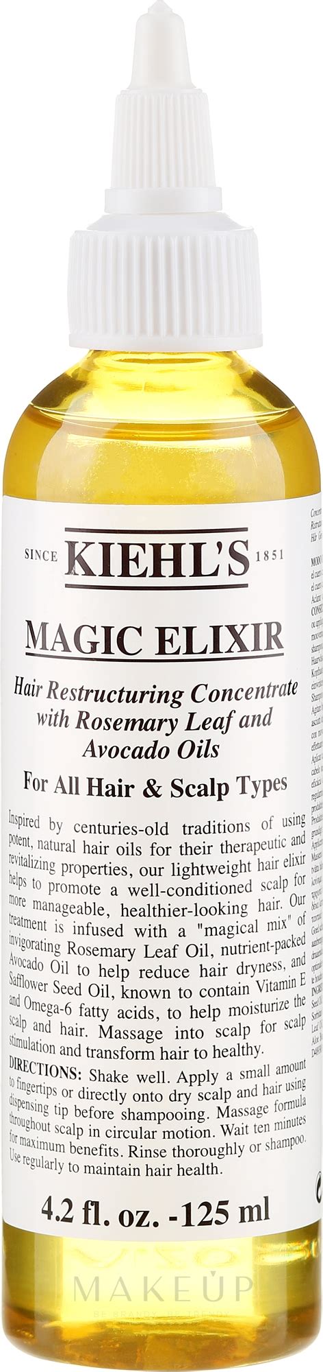 Kiehls Magic Elixir Hair Restructuring Concentrate Hair Elixir Makeup