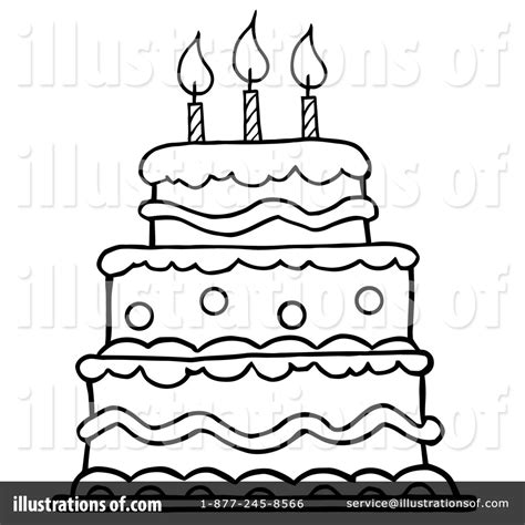 Cake Line Art Free Download On Clipartmag