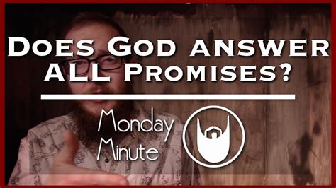 Does God Really Answer All Promises Mm25 Joshua Youtube