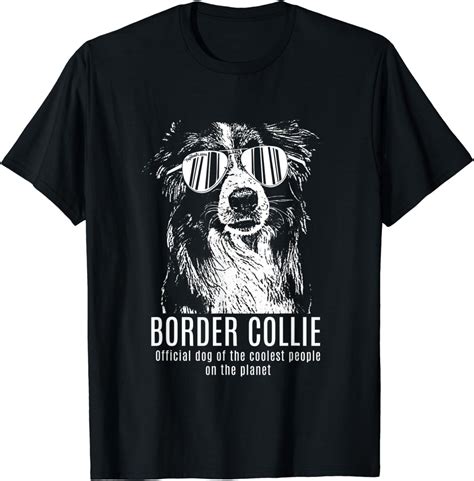 Mens Border Collie Official Dog Of The Coolest People T Shirt