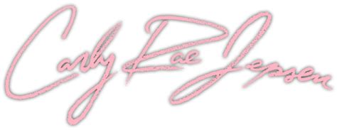 Carly Rae Jepsen Logo Art Carly Rae Jepsen Art Logo Rae Jepsen