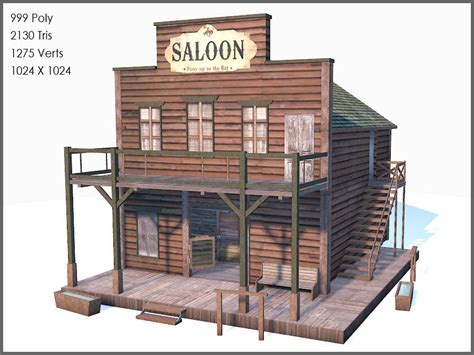 Facade For The Front Of The Ugly Little Barn Old West Saloon Western