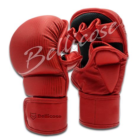 Bellicose Red Mma Sparring Gloves 8 Oz The Bellicose Fitness Wear