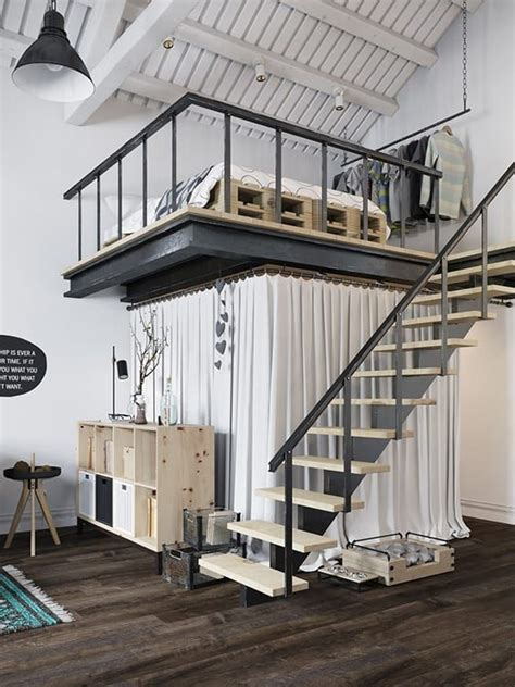 Small mezzanine bedroom ideas and designs. 35 Mezzanine Bedroom Ideas | Loft apartment decorating ...