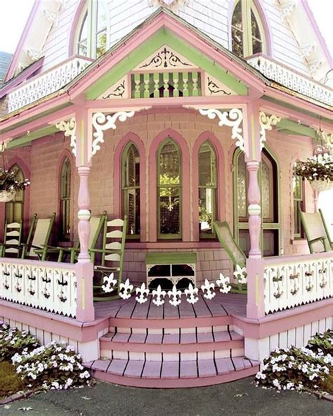 So Cute Victorian Style Home Front Porch