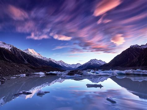 Tasman Lake New Zealands Glacial Sunrise Paul Reiffer Photographer