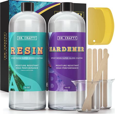 Dr Crafty Epoxy Resin Epoxy Resin Kit Crystal Clear Art Resin Epoxy Resin Kit Casting
