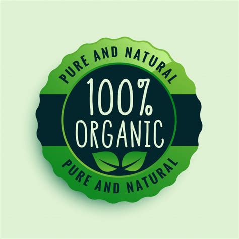 100 Organic Logo Png