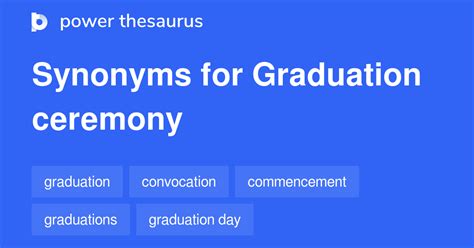 Graduation Ceremony Synonyms 66 Words And Phrases For Graduation Ceremony