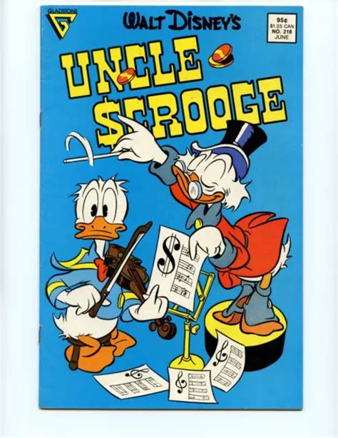 Walt Disneys Uncle Scrooge 218 Comic Book 1987 Fnvf Gladstone Comics