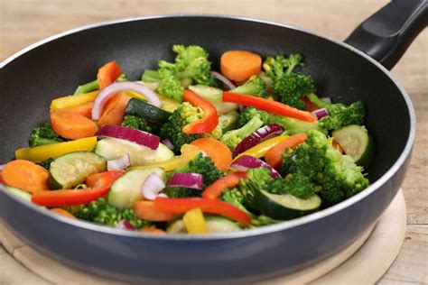 Healthy Eating Stirfry Bigstock Cooking Vegetables Meal In C 79308046