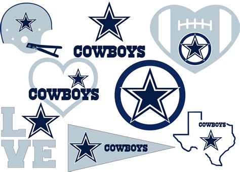 Dallas Cowboys logo SVG Vector Design in 4 Formats by SVGClub