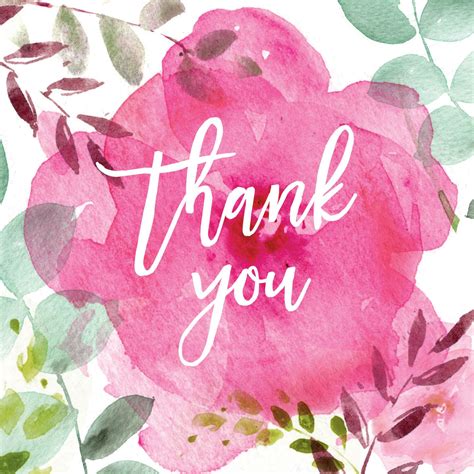 Tickled Pink Thank You Card Template Greetings Island Thank You