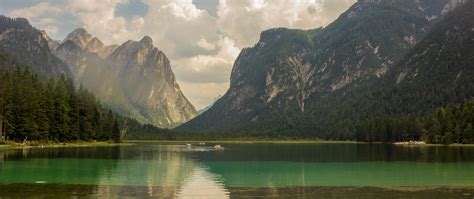 2560x1080 Lake Mountains Water Reflection Landscape 2560x1080