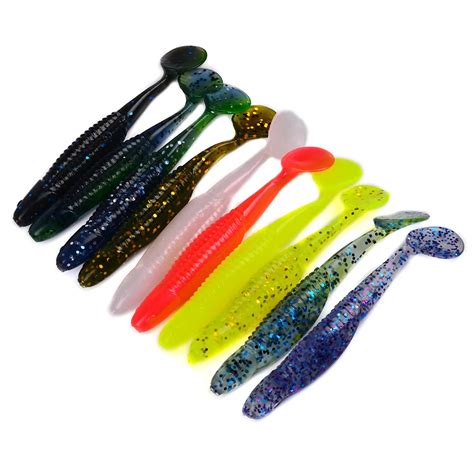 20pcs2bags Soft Bait 10 Colors Soft Lures 11cm6g Fishing Lures Swim