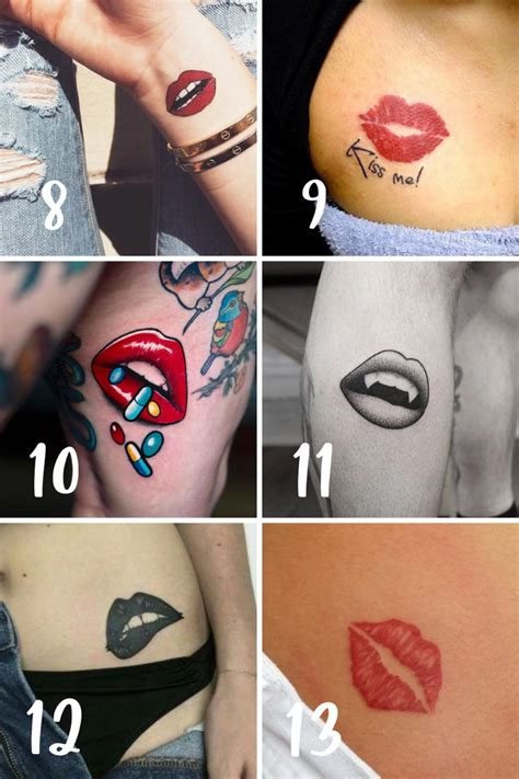 73 Flirty Lips Tattoo Designs TattooGlee Lip Print Tattoos Tattoo