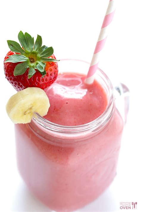 Strawberry Banana Smoothie Recipe Gimme Some Oven