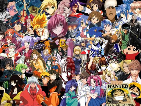 Anime Character Japanese Anime Collage 1024x768 Download Hd